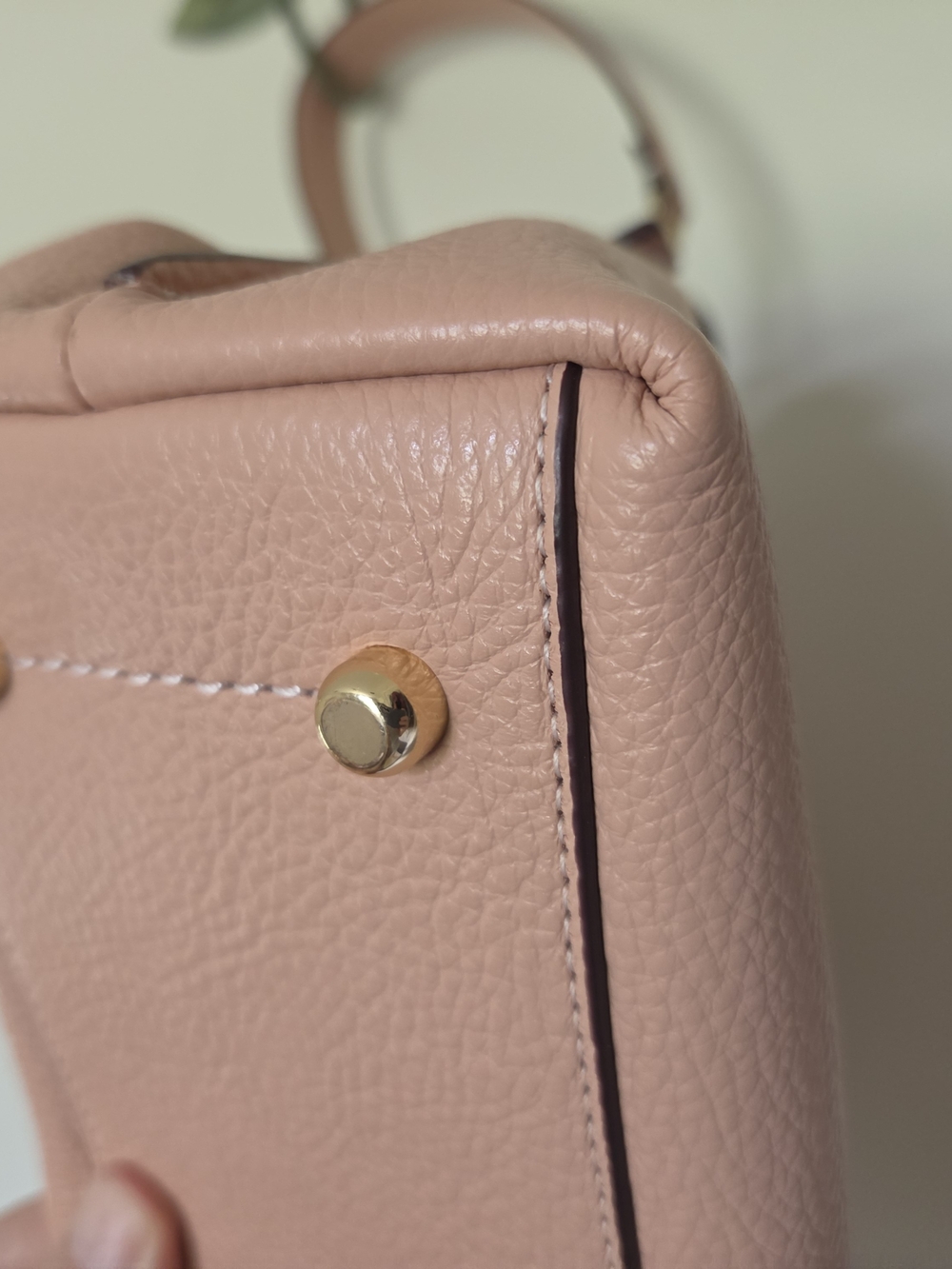 Coach Hanna Pebbled Leather Shoulder Bag in Blush Pink - Picture 9 of 14